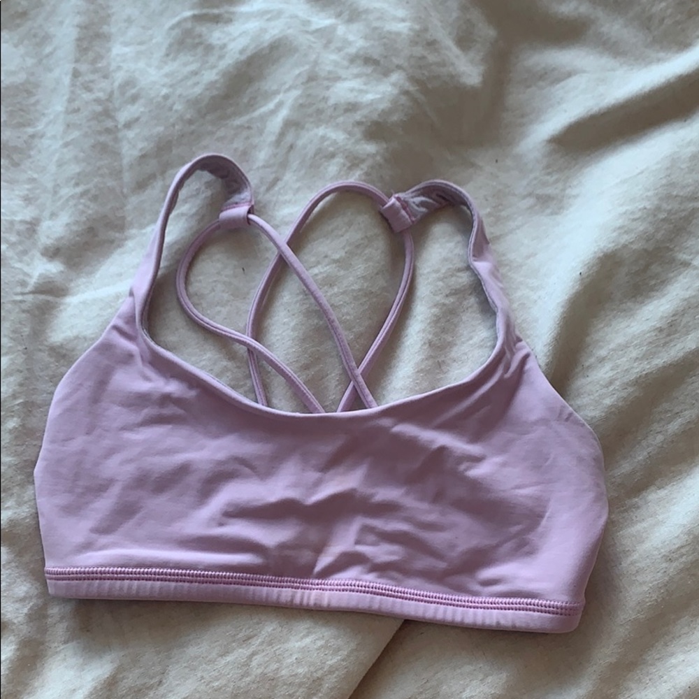 Lululemon pink sports bra